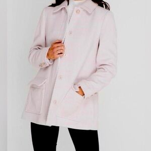 Ted Baker London Kamile Coat in Light Lavendar in excellent condition. Size 0-2